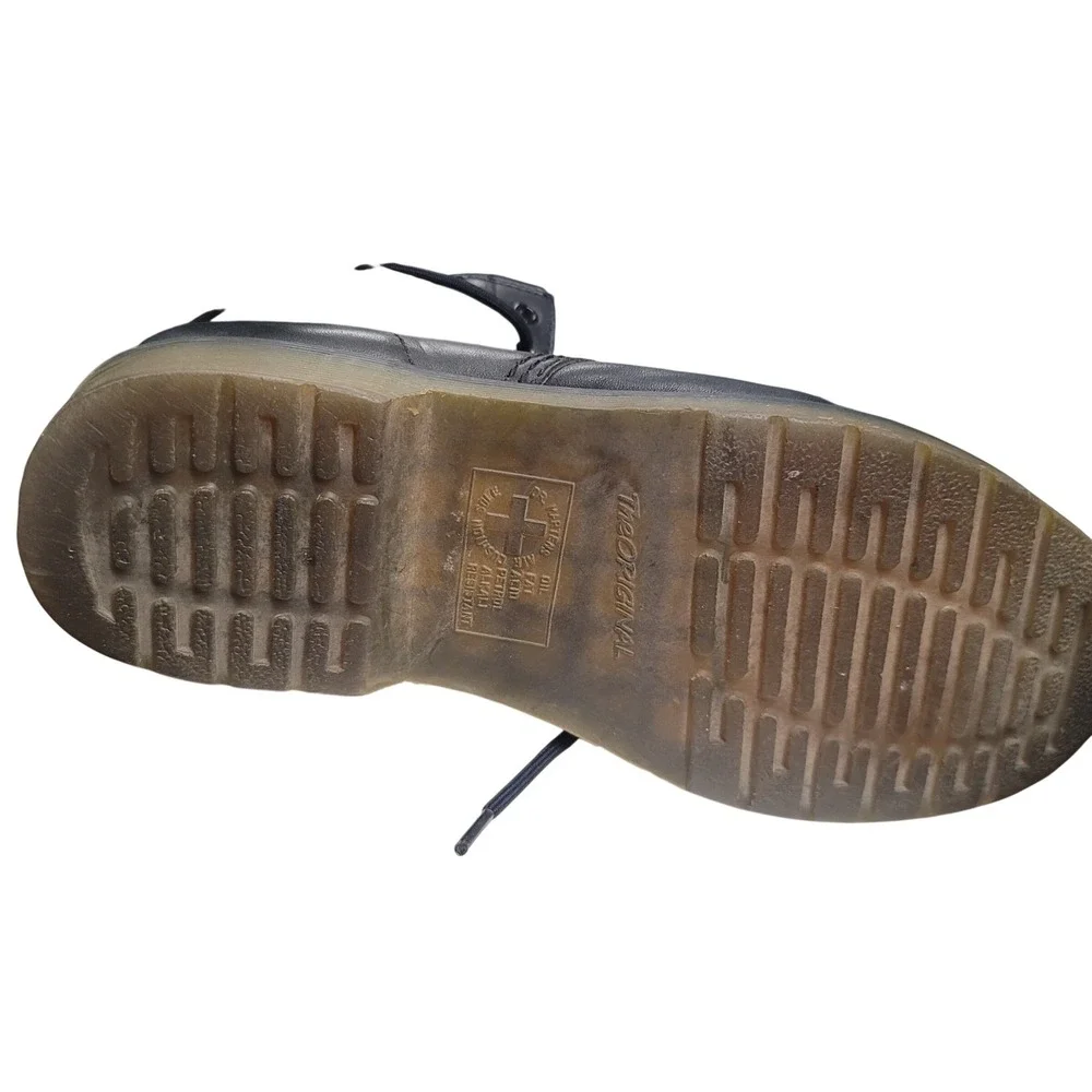 Dr. Martens Docs 1460 Black Leather‎ 8 Eye Combat Boots Mens 9 Grunge Punk Rock